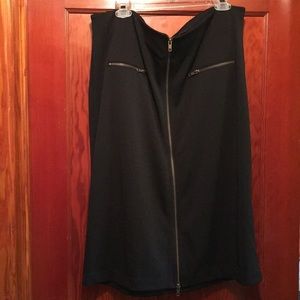 High-waist Pencil Black Skirt